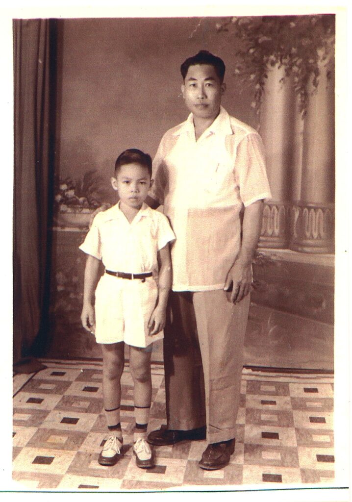 Dad with his dad in the Philippines