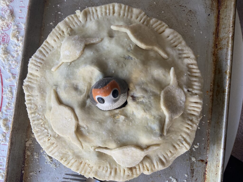 porg pie before baking