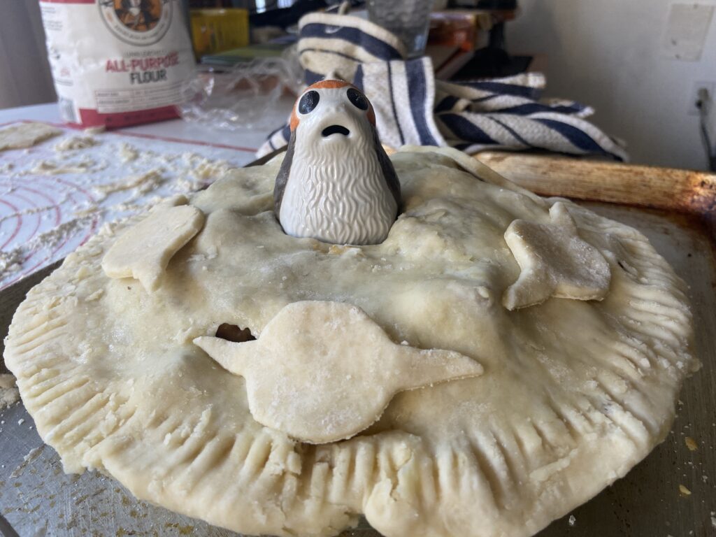 porg pie before baking