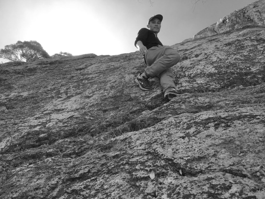 Messing around on Indian Rock, Berkeley, CA