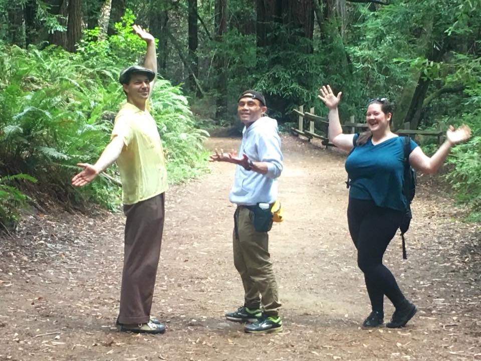 Hiking in the Berkeley hills with Kristin, Sam and Nina.