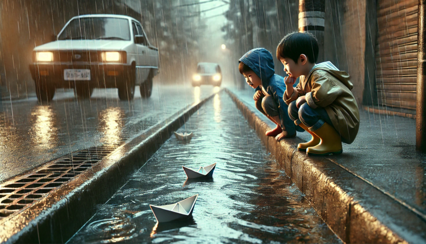 Racing Paper Boats in the Gutter with Ken Shimabuku – Rikomatic