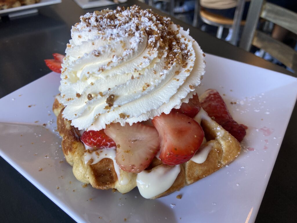 Cheescake waffle from Waffle Window!