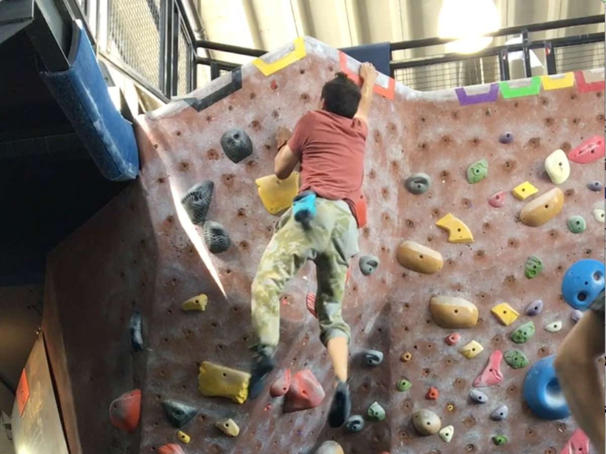 Topping a Hard V4+ Boulder Progressing over Nine Sessions Rikomatic
